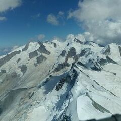 Flugwegposition um 14:14:17: Aufgenommen in der Nähe von Visp, Schweiz in 4290 Meter